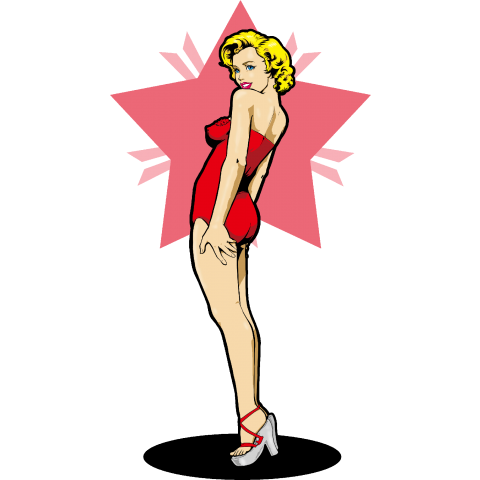 バックプリントPinup girl