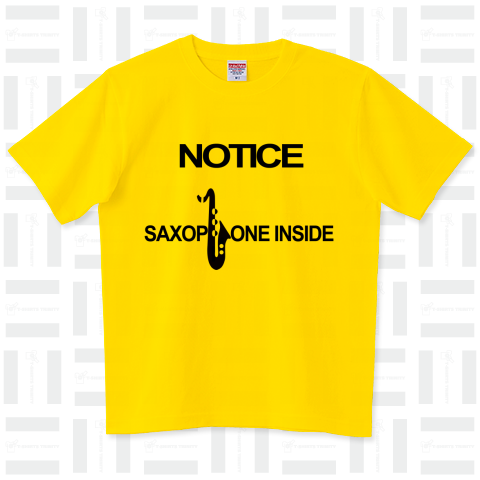NOTICE SAXOPHONE INSIDE