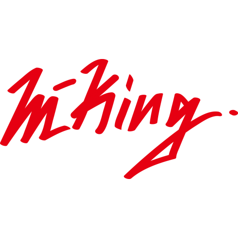 M-king(ロゴ 赤)（ラグランTシャツ）|デザインTシャツ通販【Tシャツ