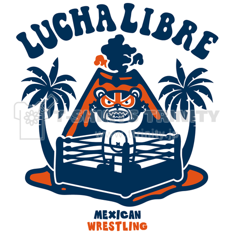 (バックプリント)VOLCAN LUCHA LIBRE#1