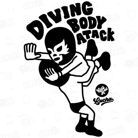 (バックプリント)DIVING BODY ATTACKmono