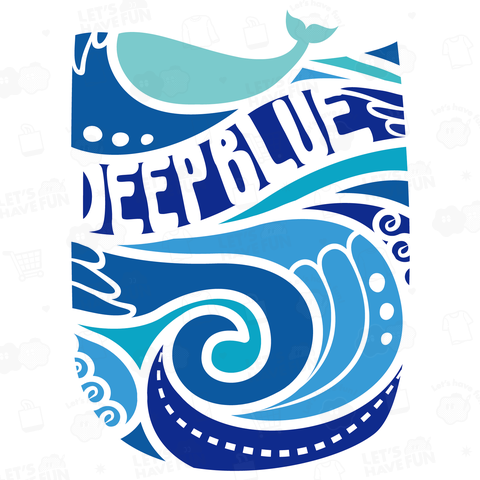 (バックプリント)DEEP BLUE