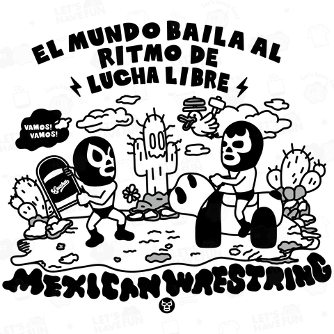 (バックプリント)MEXICAN WRESTLING#10mono