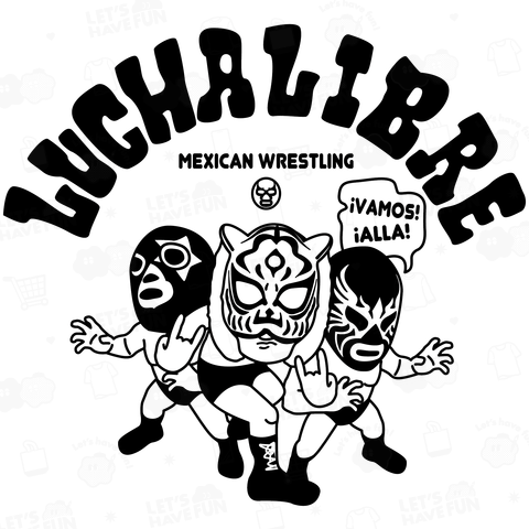 (バックプリント)mexican wrestling lucha libre11