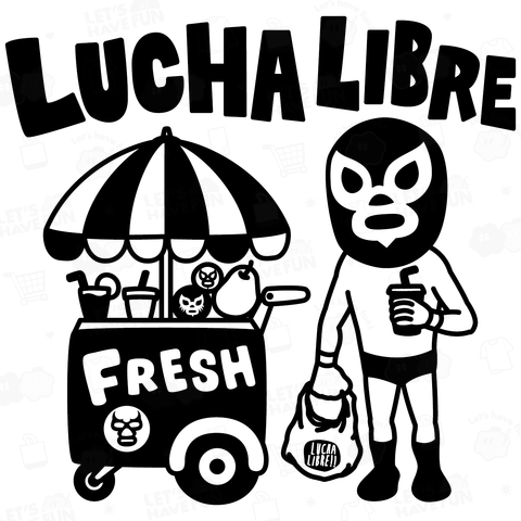 (バックプリント)LUCHA LIBRE#154mono