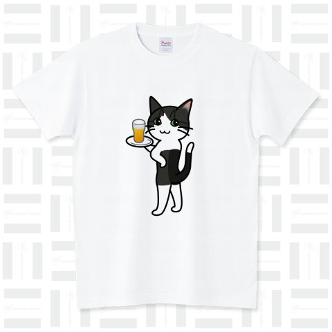 バドキャット - イラスト《図案位置 拡大縮小 文字入れ等カスタマイズ可能》 スタンダードTシャツ(5.6オンス)