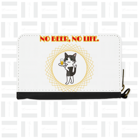 2024 NO BEER, NO LIFE. バドキャット - イラスト《テンプレート:図案位置 拡大縮小 文字入れ等カスタマイズ可能》