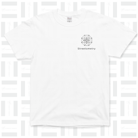 ストリート 幾何学 螺旋 模様 メタトロンキューブ マカバ スピリチュアル ファッション 夏 メンズ レディース キッズ 白 White Tシャツ