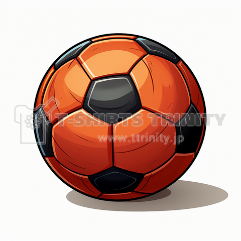 オレンジ色のサッカーボール
