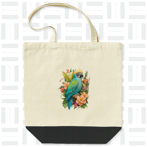 カラフルな羽根の踊り手 - インコデザインTシャツ
