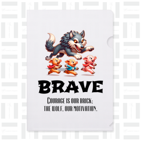 勇敢 勇気は僕たちのレンガで、狼は僕たちのモチベーション