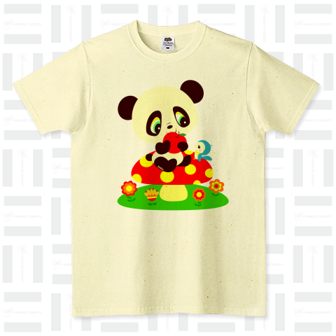 小鳥とパンダちゃん FRUIT OF THE LOOM Tシャツ(4.8オンス)