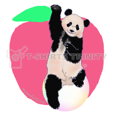 パンダとりんご