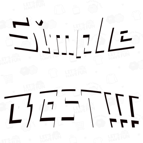 Simple is BEST!!!(白)