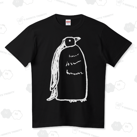 ペンギン(ホワイト) ハイクオリティーTシャツ(5.6オンス)