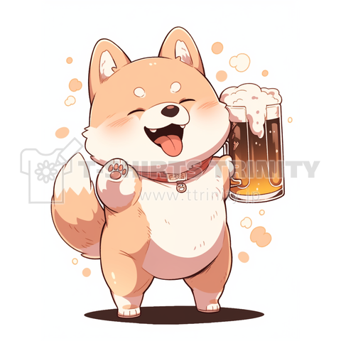 ビールと柴犬 03