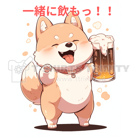 ビールと柴犬 04