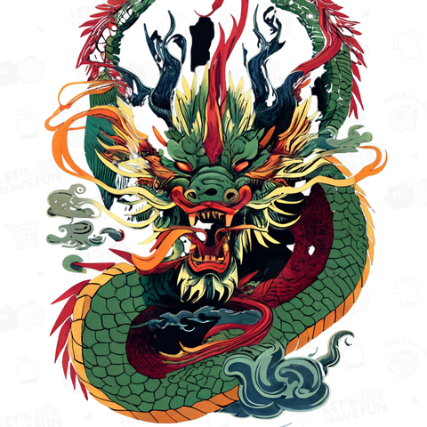 Japanese dragon god 05-01 バックプリント
