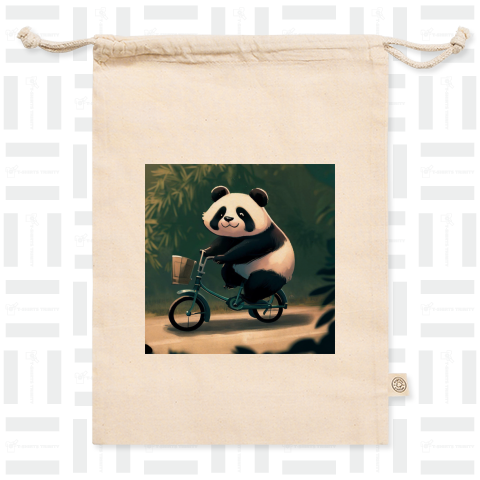 Panda on a bicycle(自転車に乗ったパンダ)