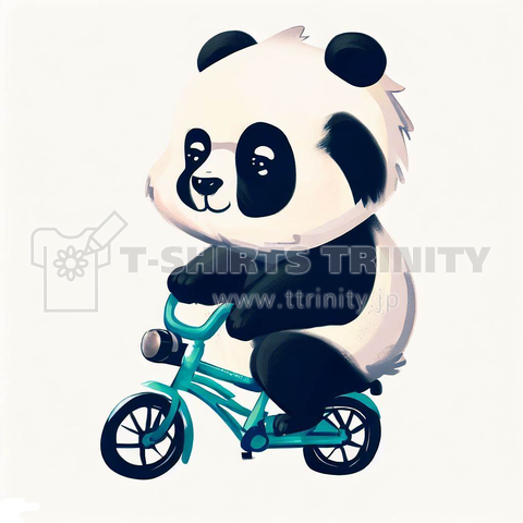 Panda on a bicycle(自転車に乗ったパンダ)