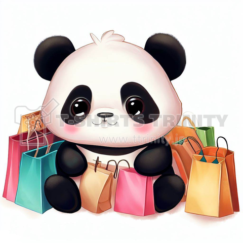 Panda shopping(買い物するパンダ)