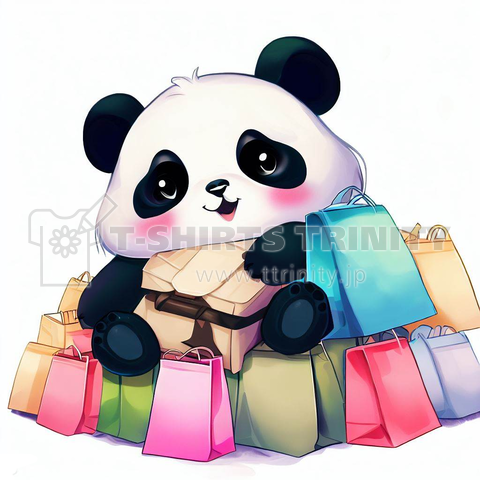 Panda shopping(買い物するパンダ)