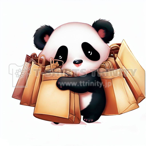 Panda shopping(買い物するパンダ)