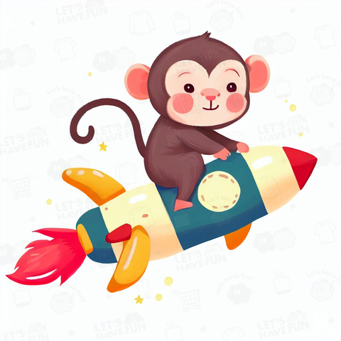 Monkey on a rocket(ロケットに乗る猿)