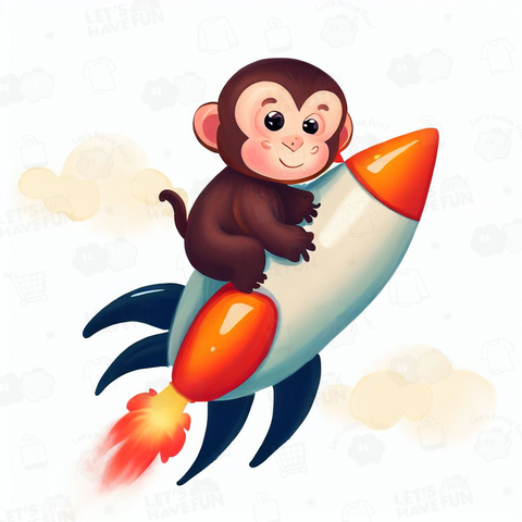 Monkey on a rocket(ロケットに乗る猿)