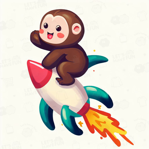 Monkey on a rocket(ロケットに乗る猿)