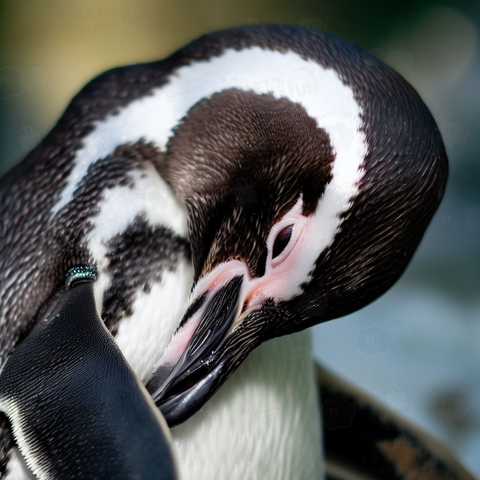 Penguin cleaning(掃除をするペンギン)