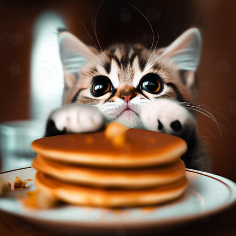 Pancakes & Cats(ホットケーキ&猫)