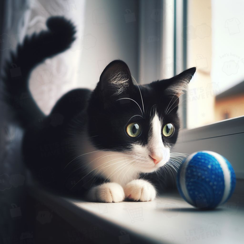 Cat playing with ball(ボールで遊ぶ猫)