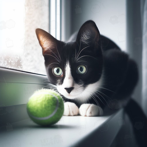 Cat playing with ball(ボールで遊ぶ猫)