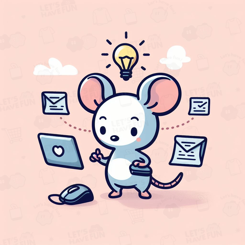 Rats using computers(パソコンを使うネズミ)