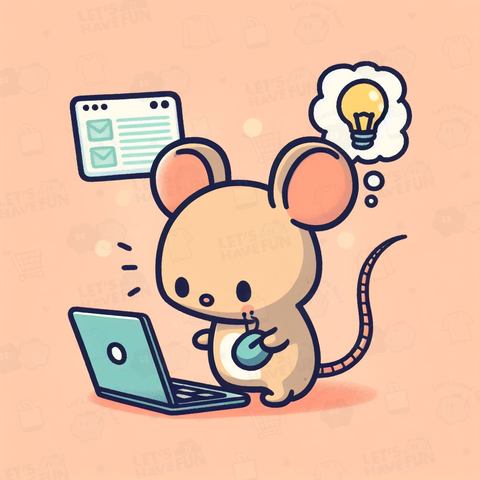 Rats using computers(パソコンを使うネズミ)