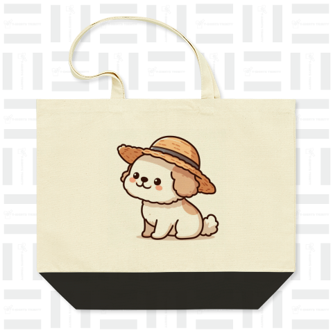 dog in a straw hat(麦わら帽子をかぶった犬)