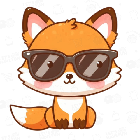 fox with sunglasses(サングラスをかけた狐)