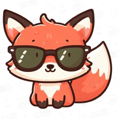 fox with sunglasses(サングラスをかけた狐)