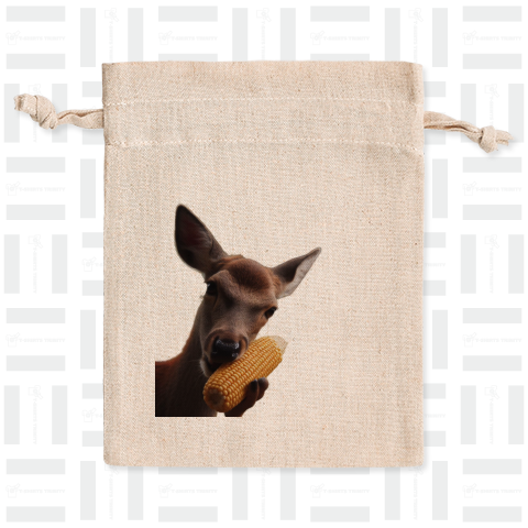 Deer eating corn(トウモロコシを食べる鹿)