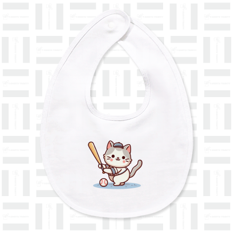 Cat playing baseball(野球をする猫)