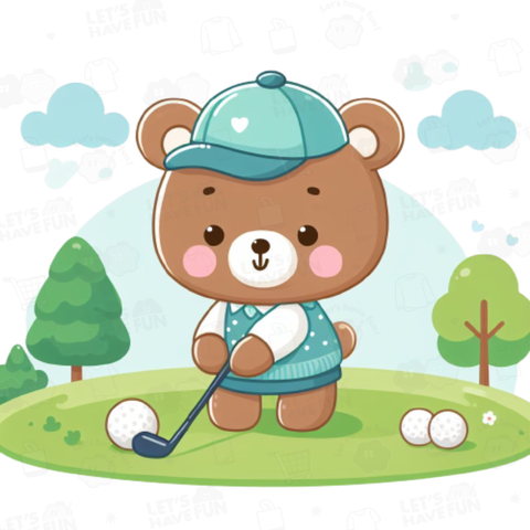 Golfing bears(ゴルフをするクマ)