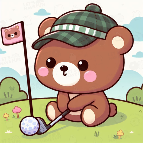 Golfing bears(ゴルフをするクマ)