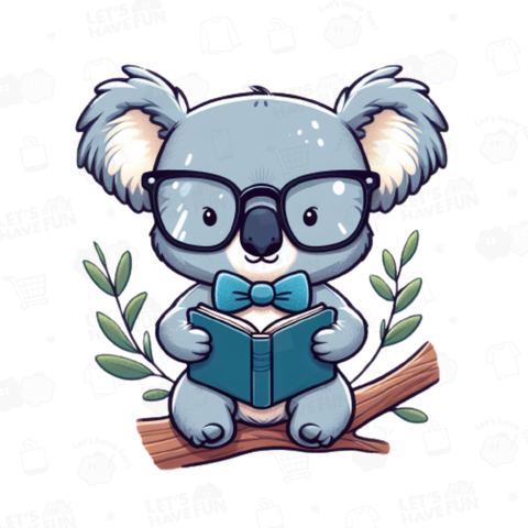 Koala with glasses(眼鏡をかけたコアラ)