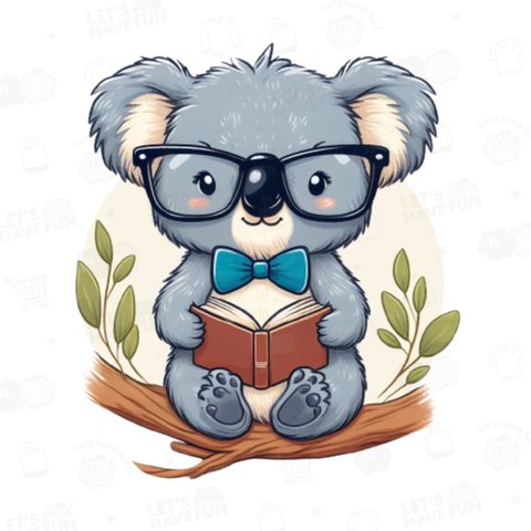 Koala with glasses(眼鏡をかけたコアラ)