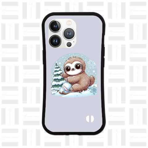 Sloth playing in the snow(雪で遊ぶナマケモノ)