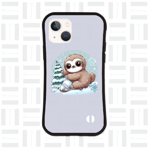 Sloth playing in the snow(雪で遊ぶナマケモノ)