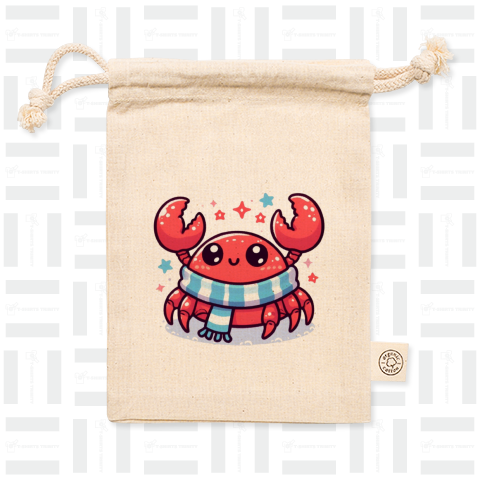 Crab with scarf(マフラーを着けたカニ)