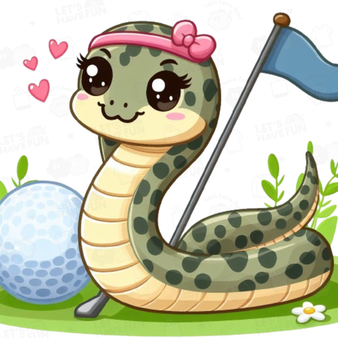 Golfing snakes(ゴルフをする蛇)