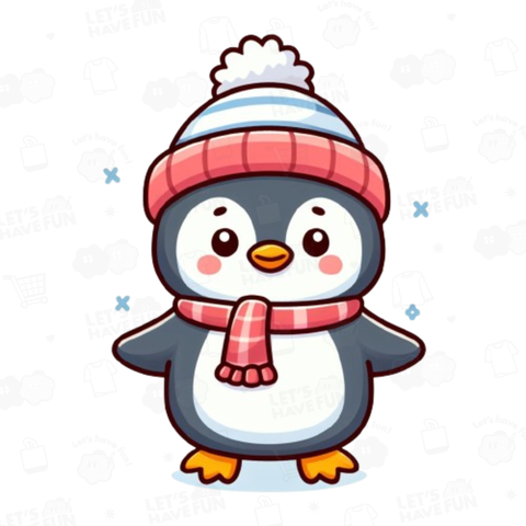 Penguin in a hat(帽子を着けたペンギン)